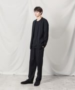 画像をギャラリービューアに読み込む, ATTACHMENT アタッチメントのCOTTON DOUBLE FACE COLLARLESS CARDIGAN - BLACKの公式通販サイトsession福岡セレクトショップ
