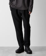 画像をギャラリービューアに読み込む, ATTACHMENT アタッチメントのPE STRETCH DOUBLE CLOTH REGULAR FIT EASY TROUSERS - BLACK 公式通販サイトsession福岡セレクトショップ
