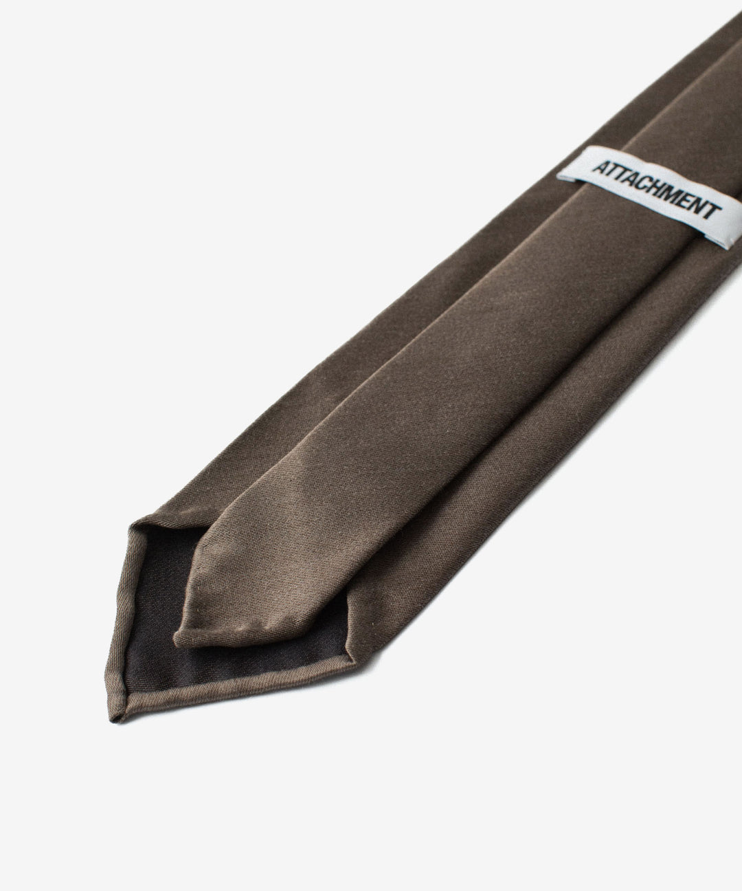 ATTACHMENT アタッチメントのSILK SATIN TIE - KHAKI GRAYの公式通販サイトsession福岡セレクトショップ