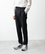 画像をギャラリービューアに読み込む, ATTACHMENT アタッチメントのWO/TA STRETCH TRO REGULAR FIT EASY TROUSERS - BLACKの公式通販サイトsession福岡セレクトショップ

