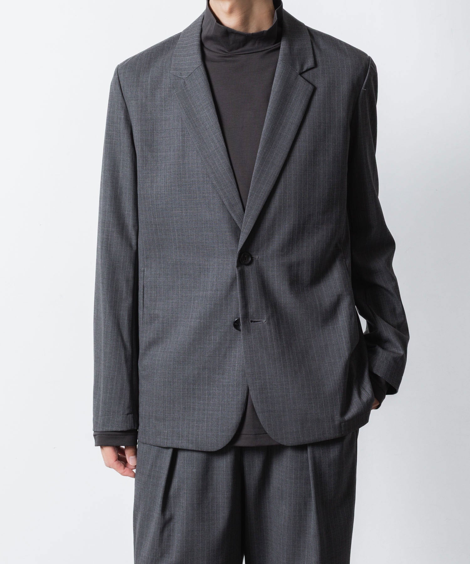 ATTACHMENT アタッチメントのT/W/SI STRETCH GABARDINE 2B JKT - S.GRAYの公式通販サイトsession福岡セレクトショップ