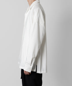 ATTACHMENT アタッチメントのPE/RY STRETCH TROPICAL OVERSIZED OPENCOLLAR L/S SHIRT - WHITE 公式通販サイトsession福岡セレクトショップ