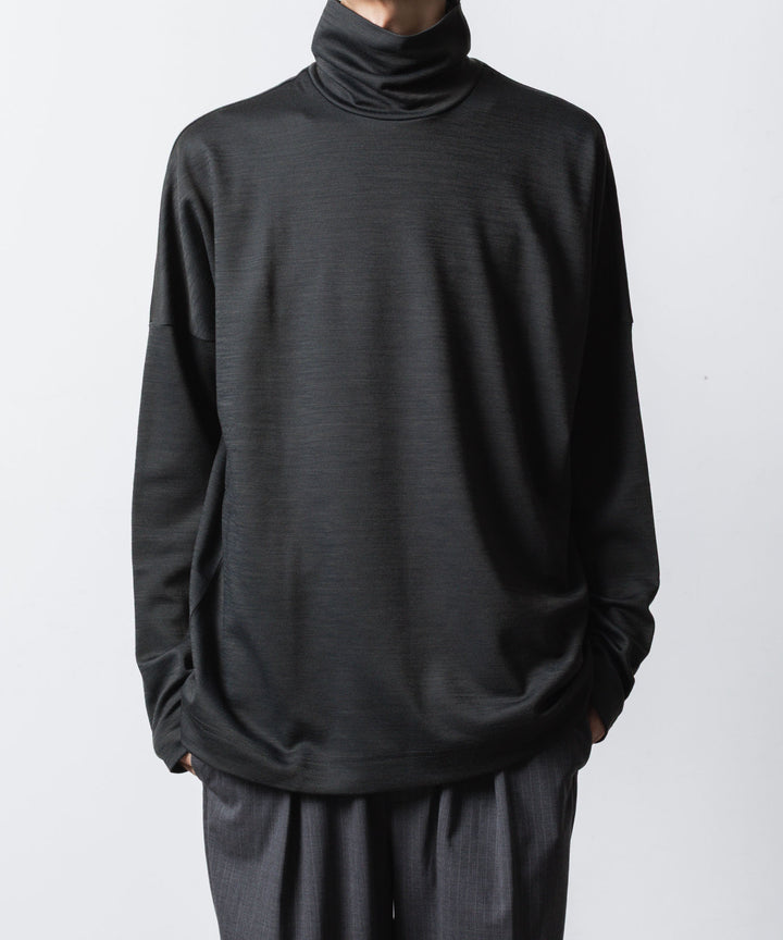 ATTACHMENT / EXCLUSIVE ITEM アタッチメントのWO/NYスムース ハイネックカットソー L/S - D.GRAYの公式通販サイトsession福岡セレクトショップ