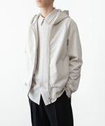 画像をギャラリービューアに読み込む, ATTACHMENT アタッチメントのCO STRETCH TERRY ZIP UP HOODIE - X.GRAYの公式通販サイトsession福岡セレクトショップ
