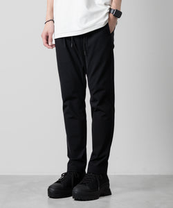 【ATTACHMENT】ATTACHMENT アタッチメントのNY/CO STRETCH JERSEY REGULAR FIT EASY TROUSERS - BLACK 公式通販サイトsession福岡セレクトショップ