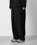 画像をギャラリービューアに読み込む, ATTACHMENT アタッチメントのSORIBIA TWILL BELTED WIDE TROUSERS-BLACKの公式通販サイトsession福岡セレクトショップ
