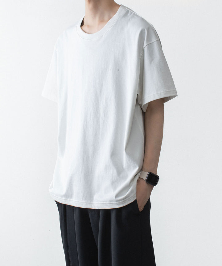 ATTACHMENT アタッチメントの30//2 SUVIN JERSEY EMBROIDERY TEE - WHITEの公式通販サイトsession福岡セレクトショップ