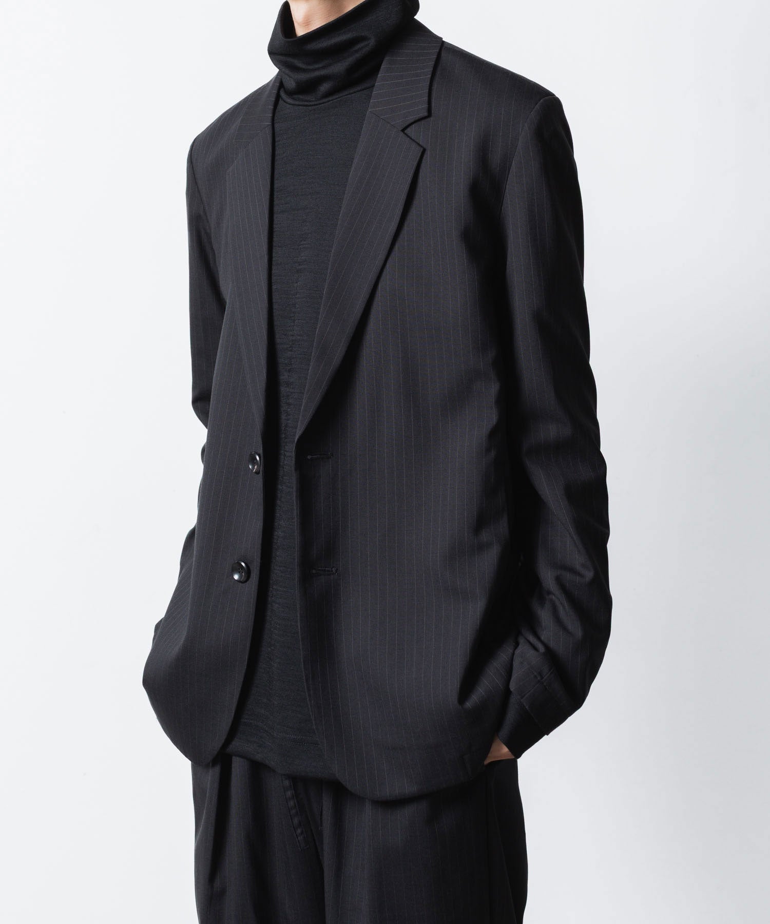 ATTACHMENT アタッチメントのT/W/SI STRETCH GABARDINE 2B JKT - S.BLACKの公式通販サイトsession福岡セレクトショップ