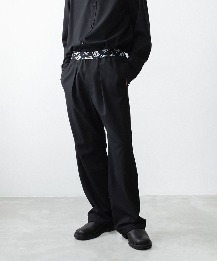 VEIN ヴェインの3/60 HIGH TWIST WOOL TRO EASY TROUSERS - BLACKの公式通販サイトsession福岡セレクトショップ