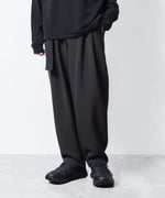 画像をギャラリービューアに読み込む, ATTACHMENT アタッチメントのPE STRETCH DOUBLE CLOTH BELTED WIDE TAPERD TROUSERS - D.GRAYの公式通販サイトsession福岡セレクトショップ
