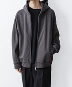 画像をギャラリービューアに読み込む, ATTACHMENT アタッチメントのCO STRECH TERRY ZIP UP HOODIE - D.GRAYの公式通販サイトsession福岡セレクトショップ
