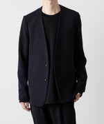 画像をギャラリービューアに読み込む, ATTACHMENT アタッチメントのPE STRETCH DOUBLE CLOTH COLLARLESS JACKET - NAVY 公式通販サイトsession福岡セレクトショップ
