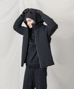 画像をギャラリービューアに読み込む, ATTACHMENT アタッチメントの3LAYER LIGHT TAFFETA HOODED DOWN JACKET - BLACKの公式通販サイトsession福岡セレクトショップ
