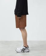 画像をギャラリービューアに読み込む, ATTACHMENT アタッチメントのNY TAFFETA SHORTS - BROWNの公式通販サイトsession福岡セレクトショップ
