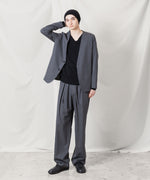 画像をギャラリービューアに読み込む, ATTACHMENT アタッチメントのT/W/SI STRETCH GABARDINE COLLARLESS JKT - S.GRAYの公式通販サイトsession福岡セレクトショップ
