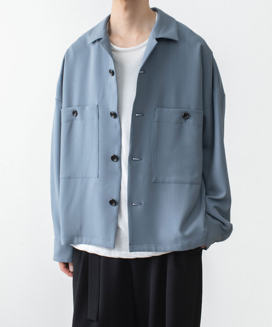 ATTACHMENT / EXCLUSIVE ITEMアタッチメントのPE LIGHT TROPICAL OVERSIZED SHIRT BLOUSON - L.BLUEの公式通販サイトsession福岡セレクトショップ
