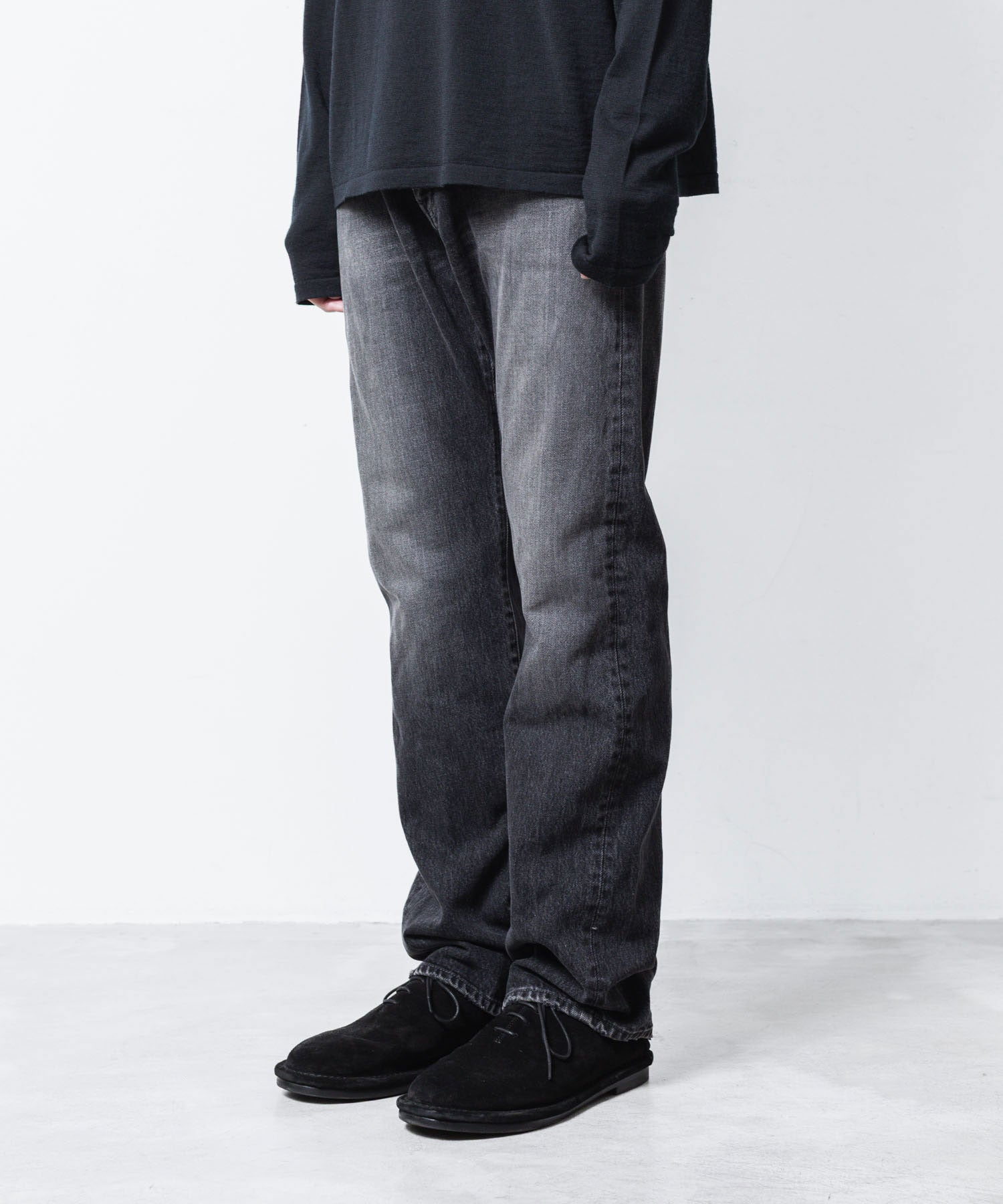 ATTACHMENT アタッチメントの13OZ DENIM STRAIGHT JEANS - BLACKの公式通販サイトsession福岡セレクトショップ