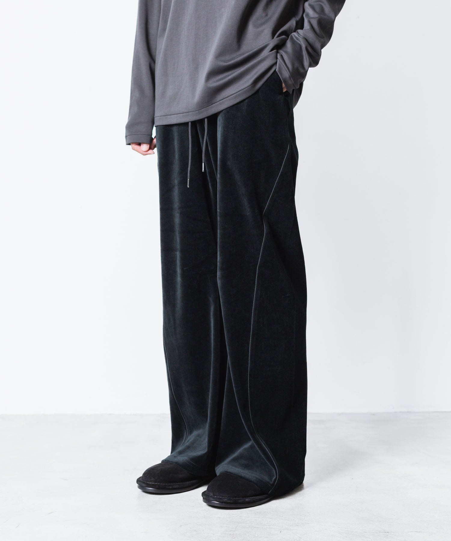 ATTACHMENT アタッチメントのCO/PE VELOR JERSEY TRACK JACKET - BLACKの公式通販サイトsession福岡セレクトショップ