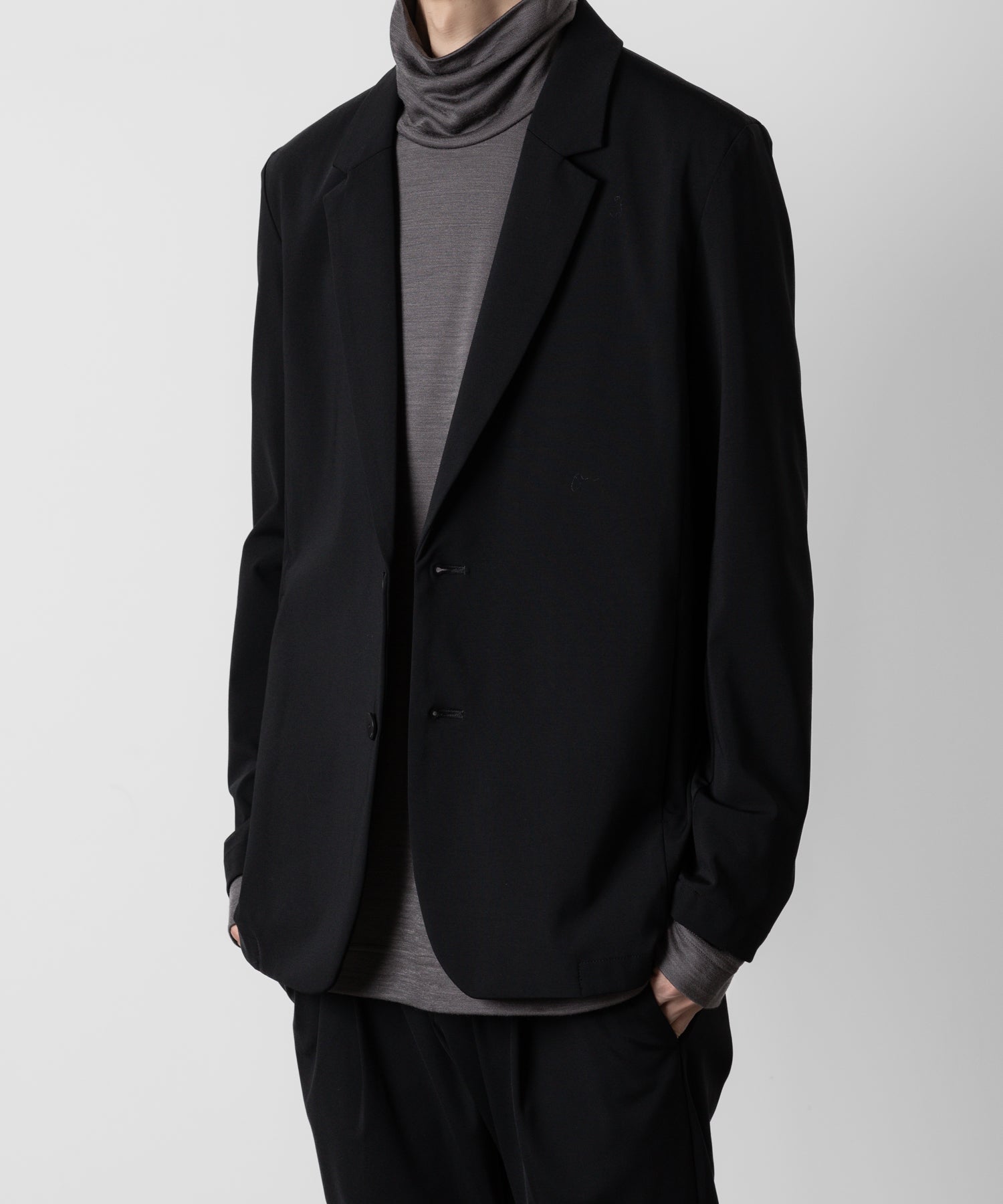 ATTACHMENT アタッチメントのNY/CO STRETCH JERSEY 2B JACKET - BLACK 公式通販サイトsession福岡セレクトショップ