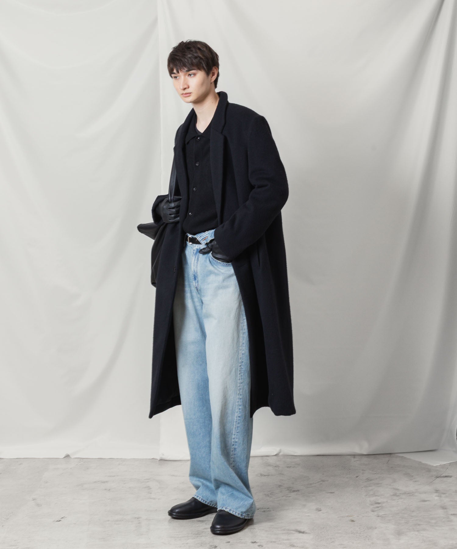 ATTACHMENT アタッチメントのWOOL SHAGGY PADDING CHESTER COAT - BLACKの公式通販サイトsession福岡セレクトショップ