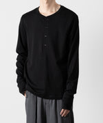 画像をギャラリービューアに読み込む, ATTACHMENT アタッチメントのSVIN CO RIB HENLEY NECK L/S TEE - BLACK 公式通販サイトsession福岡セレクトショップ
