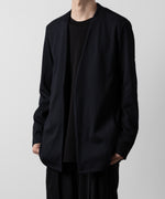 画像をギャラリービューアに読み込む, ATTACHMENT アタッチメントのPE STRETCH RIB COLLARLESS CARDIGAN - D.NAVY 公式通販サイトsession福岡セレクトショップ
