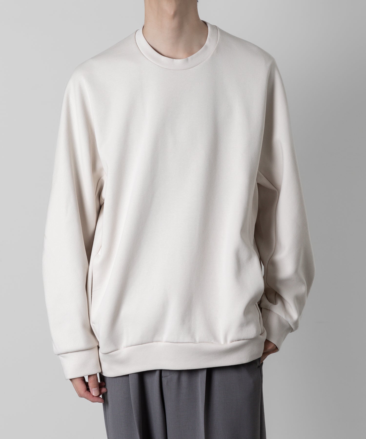 【ATTACHMENT】ATTACHMENT アタッチメントのCO/PE DOUBLE KNIT SWEAT SHIRT - OFF WHITE 公式通販サイトsession福岡セレクトショップ