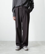 画像をギャラリービューアに読み込む, ATTACHMENT アタッチメントのPE STRETCH DOUBLE CLOTH BELTED STRAIGHT TROUSERS - D.BROWNの公式通販サイトsession福岡セレクトショップ
