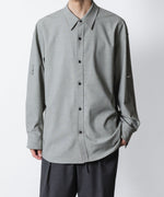 画像をギャラリービューアに読み込む, ATTACHMENT アタッチメントのPE/RY STRETCH TROPICAL STRAP SLEEVE L/S SHIRT - X.GREENの公式通販サイトsession福岡セレクトショップ
