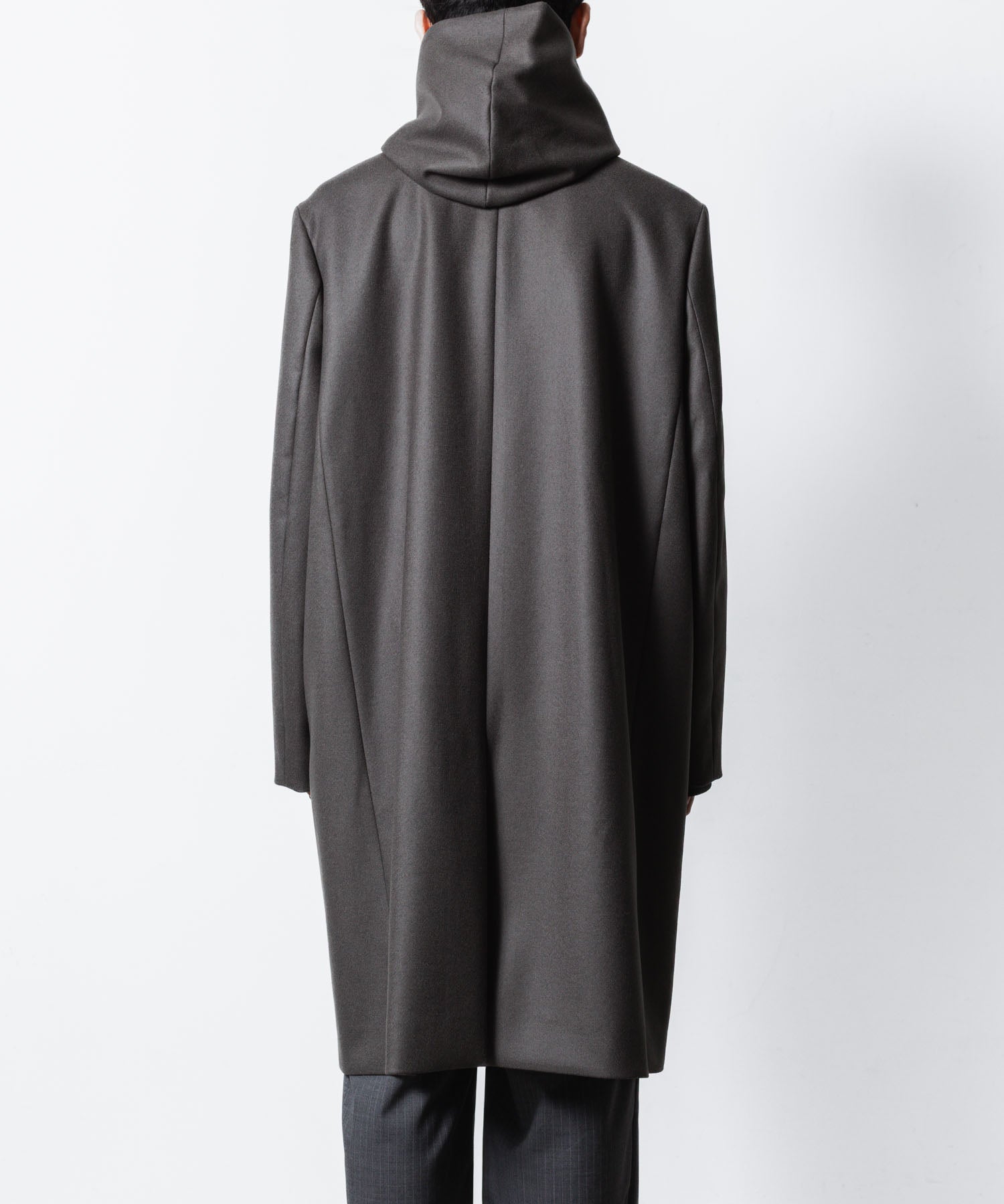 ATTACHMENT / EXCLUSIVE ITEMアタッチメントの2/90 SUPER120S MALTON ZIPUP HOODED COAT - D.GRAYの公式通販サイトsession福岡セレクトショップ