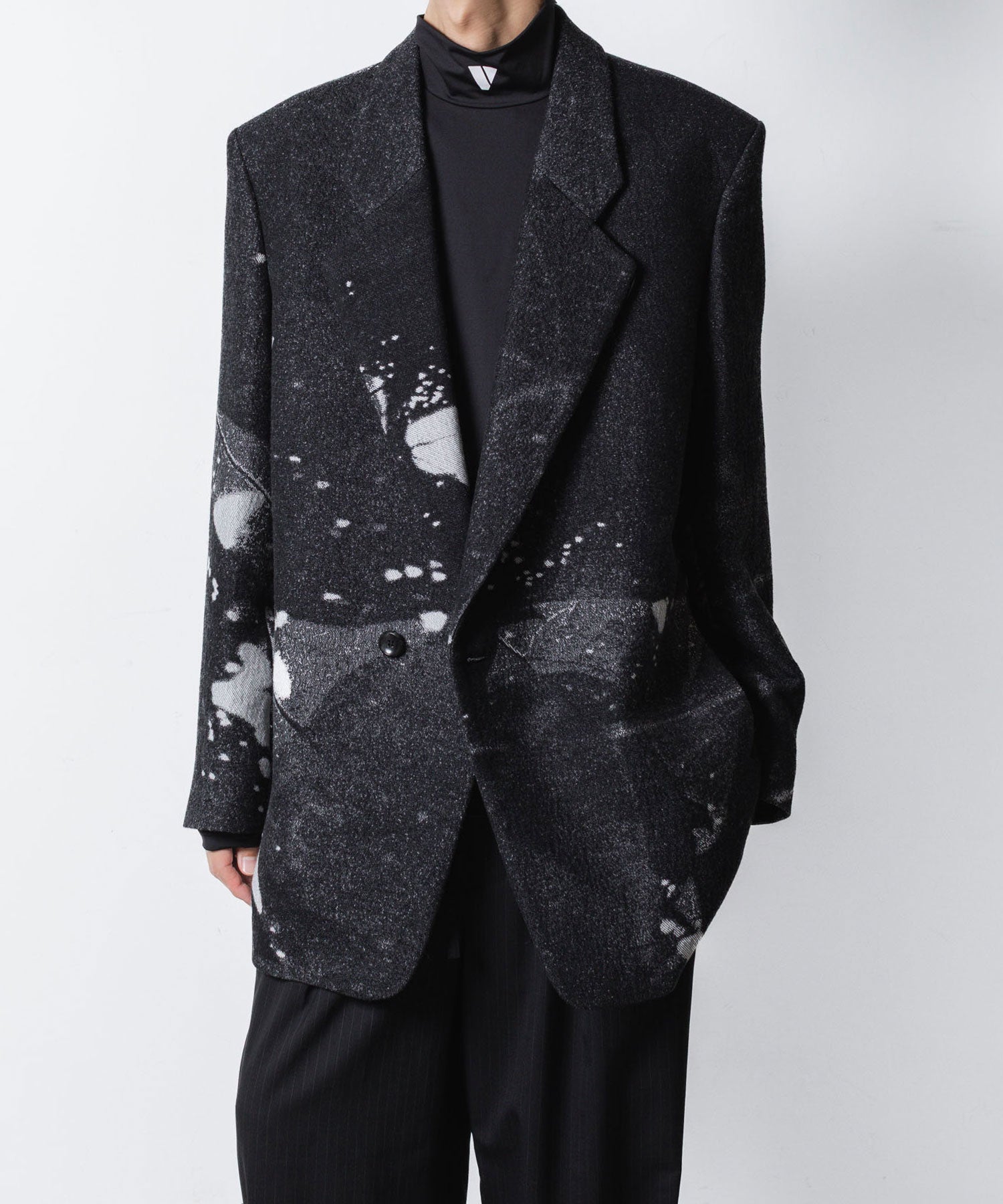 VEIN ヴェインのCO/WO PHOTO JACQUARD OVER JACKET - BLACKの公式通販サイトsession福岡セレクトショップ