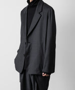 画像をギャラリービューアに読み込む, ATTACHMENT アタッチメントのWASHABLE WO/PE STRETCH SAXONY OVERSIZED LIGHT JACKET - D.GRAY 公式通販サイトsession福岡セレクトショップ
