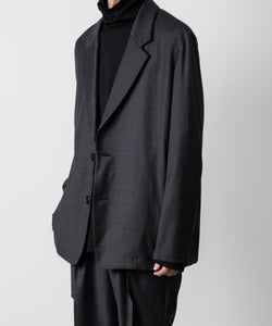 ATTACHMENT アタッチメントのWASHABLE WO/PE STRETCH SAXONY OVERSIZED LIGHT JACKET - D.GRAY 公式通販サイトsession福岡セレクトショップ