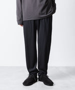 画像をギャラリービューアに読み込む, ATTACHMENT アタッチメントの1/60 WOOL SMOOTH SLIM FIT LOUNGE TROUSERS - BLACKの公式通販サイトsession福岡セレクトショップ

