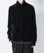 画像をギャラリービューアに読み込む, ATTACHMENT アタッチメントのCO/PE VELOR JERSEY TRACK JACKET - BLACKの公式通販サイトsession福岡セレクトショップ
