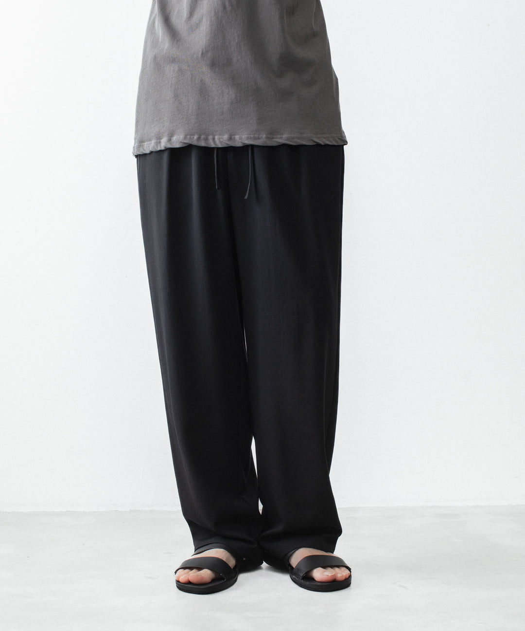 ATTACHMENT アタッチメントの2/90 WO TWIST TWILL EASY TROUSERS - BLACKの公式通販サイトsession福岡セレクトショップ