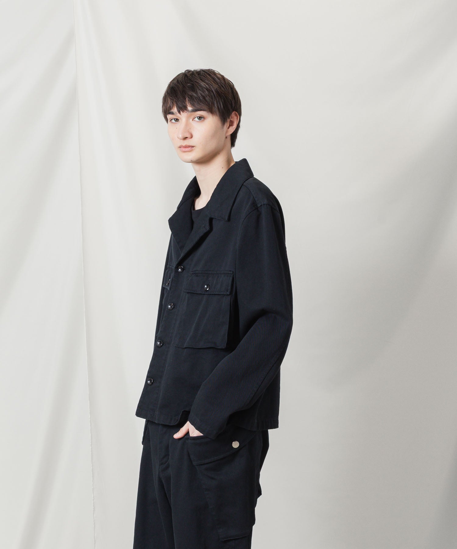 ATTACHMENT アタッチメントのCO NIDOM CLOTH M-43 JACKET - BLACKの公式通販サイトsession福岡セレクトショップ