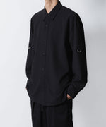 画像をギャラリービューアに読み込む, ATTACHMENT アタッチメントのPE/RY STRETCH TROPICAL STRAP SLEEVE L/S SHIRT - BLACKの公式通販サイトsession福岡セレクトショップ
