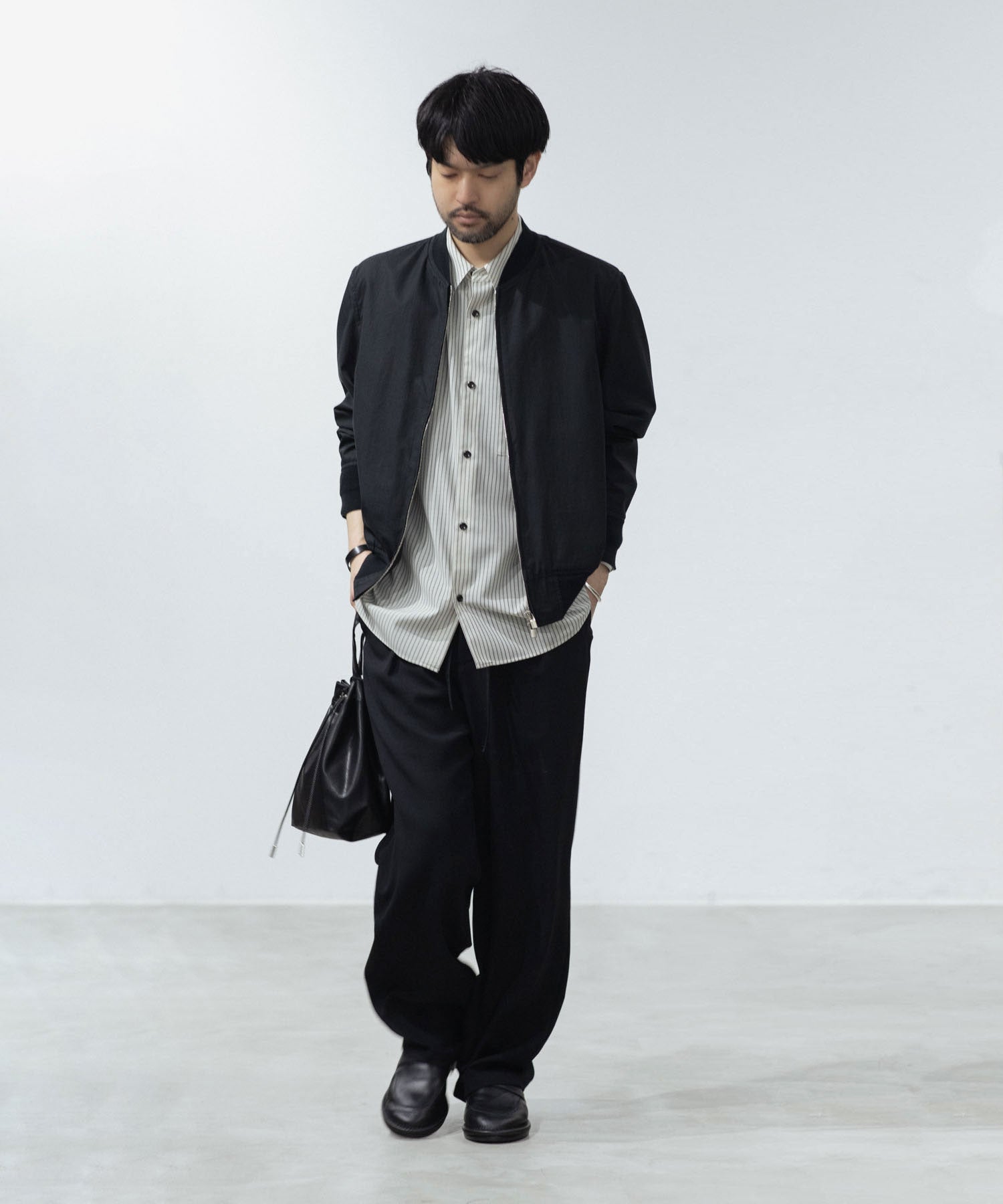 ATTACHMENT /アタッチメント】SMOOTH LEATHER LOAFER - BLACK | 公式