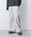 【 ATTACHMENT 】CO STRECH TERRY 3D WIDE TROUSERS - X.GRAY