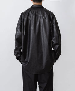 VEIN 】SYNTHETIC LEATHER L/S SHIRT - BLACK | 公式通販サイト