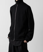 画像をギャラリービューアに読み込む, ato(アトウ)のSTAND COLLAR ZIP CARDIGAN  - BLACKの公式通販サイトsession福岡セレクトショップ
