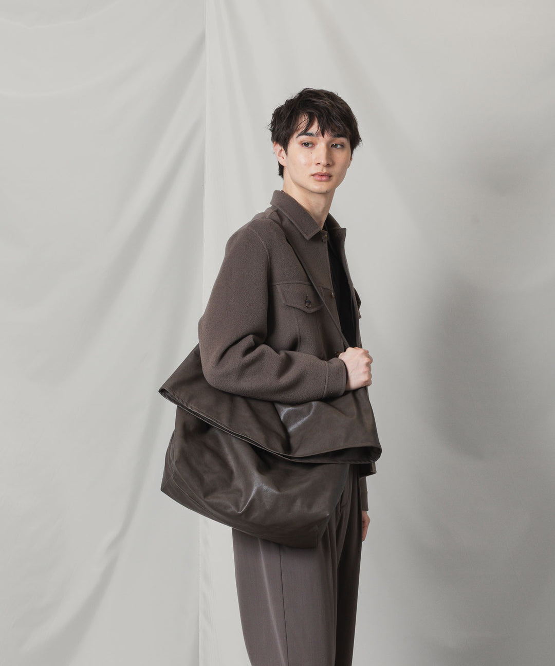ATTACHMENT アタッチメントのWO/CA DOUBLE FACE BEAVER TRACKER JACKET - KHAKI GRAYの公式通販サイトsession福岡セレクトショップ