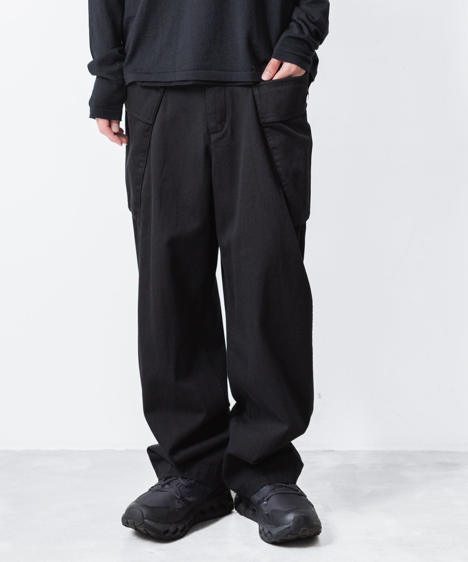 ATTACHMENT アタッチメントのCO NIDOM CLOTH M-43 FIELD TROUSERS - BLACKの公式通販サイトsession福岡セレクトショップ