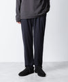 【 ATTACHMENT 】1/60 WOOL SMOOTH SLIM FIT LOUNGE TROUSERS - NAVY