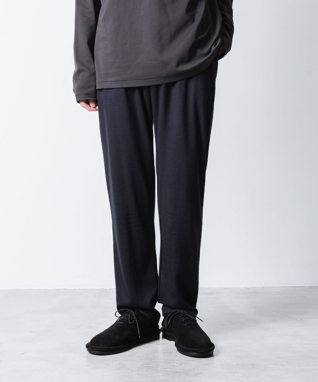 ATTACHMENT アタッチメントの1/60 WOOL SMOOTH SLIM FIT LOUNGE TROUSERS - NAVYの公式通販サイトsession福岡セレクトショップ