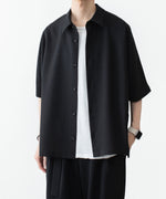 画像をギャラリービューアに読み込む, ATTACHMENT / EXCLUSIVE ITEMアタッチメントのPE LIGHT TROPICAL DOLMAN SLEEVE REGULAR COLLAR SHIRT S/S - BLACKの公式通販サイトsession福岡セレクトショップ
