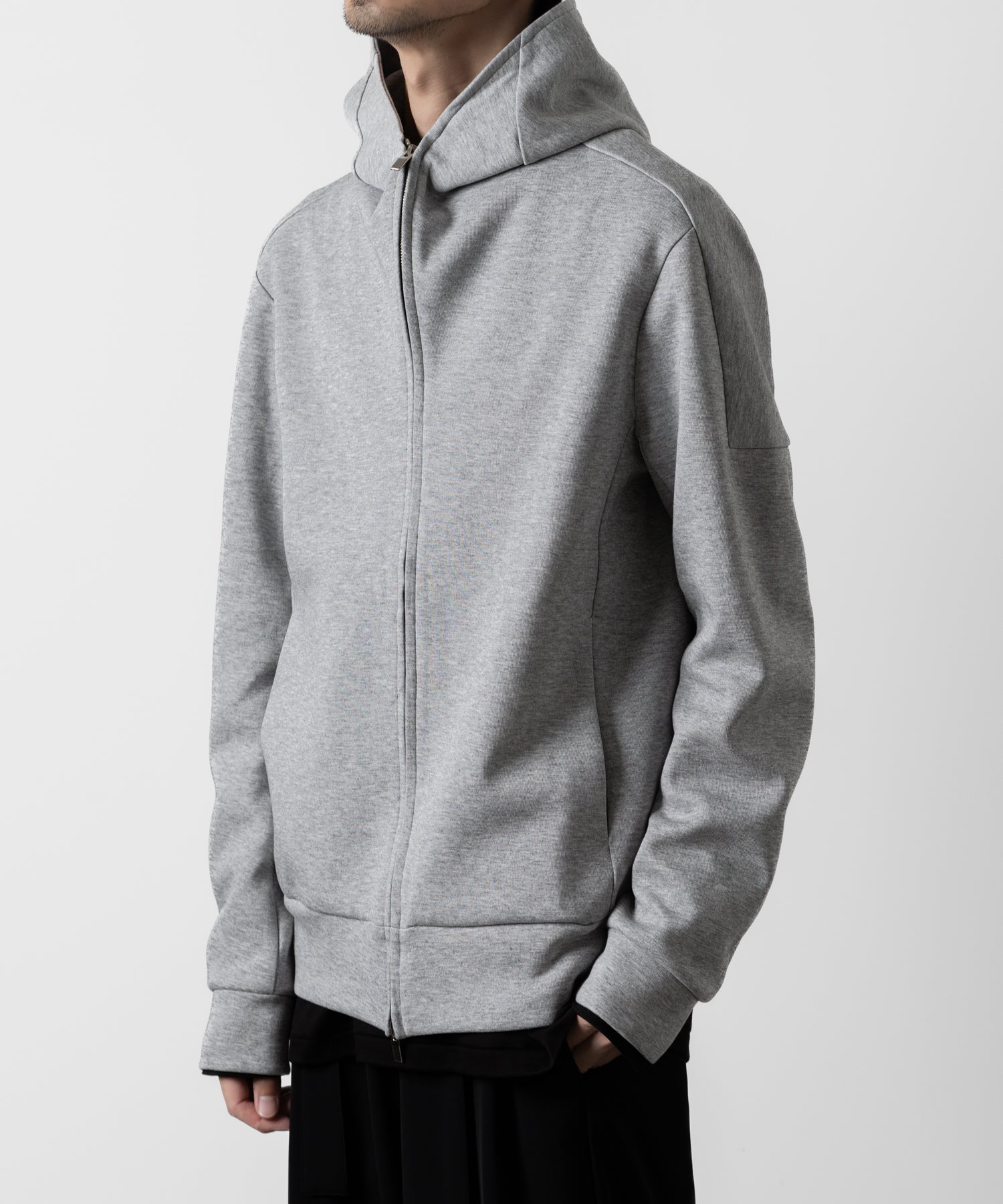 ATTACHMENT アタッチメントの限定CO/PE DOUBLE KNIT ZIP UP HOODIE - X.GRAYの公式通販サイトsession福岡セレクトショップ