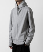 画像をギャラリービューアに読み込む, ATTACHMENT アタッチメントの限定CO/PE DOUBLE KNIT ZIP UP HOODIE - X.GRAYの公式通販サイトsession福岡セレクトショップ
