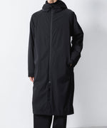 画像をギャラリービューアに読み込む, ATTACHMENT アタッチメントのNY 2LAYER STRETCH LIGHT HOODED COAT - BLACKの公式通販サイトsession福岡セレクトショップ
